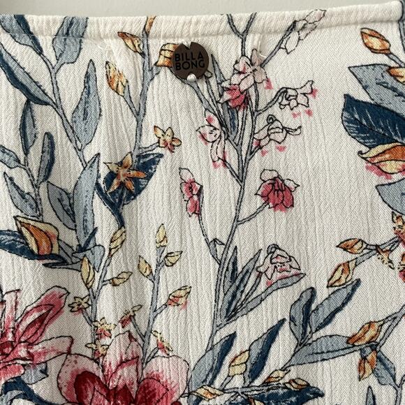 Billabong Play Day Floral Boho Top Sz M - Picture 8 of 9